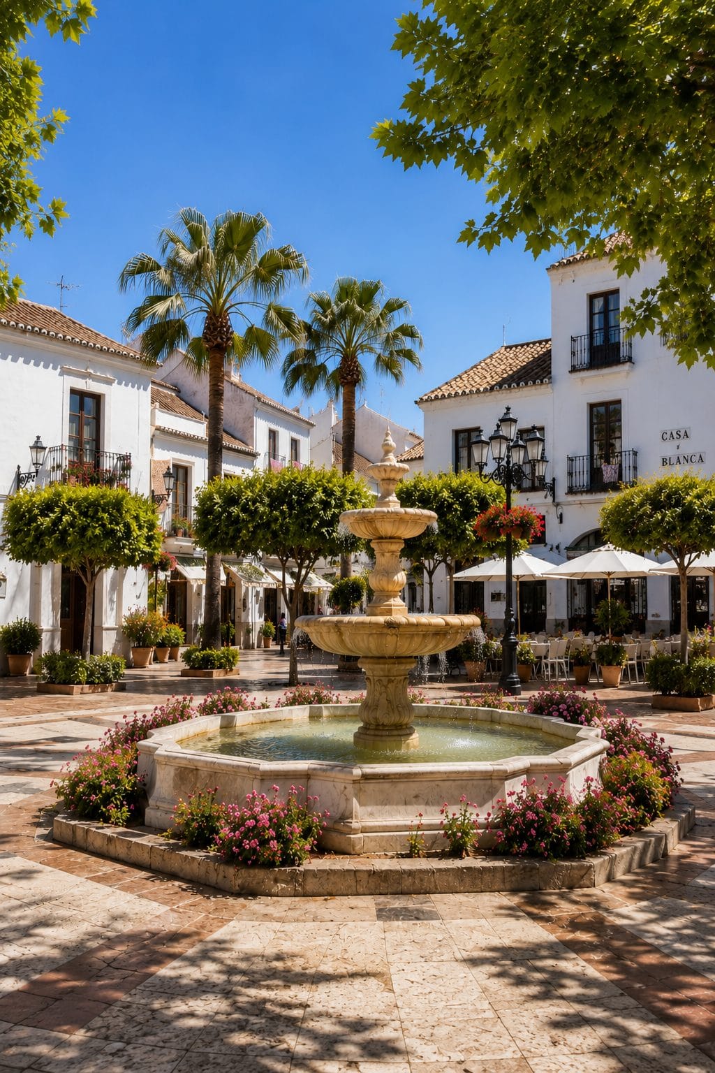 Gér op een dakterras met uitzicht over de kust van Marbella